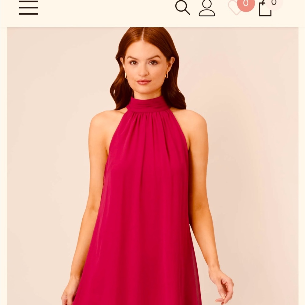 Sleeveless Chiffon Pleated Shift Dress